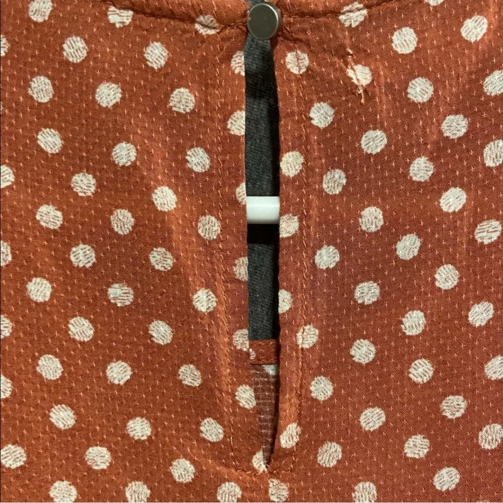 Maurices Orange Sleeveless Ruffled Blouse - Picture 3 of 4